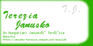 terezia janusko business card